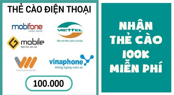 Thẻ cào điện thoại Viettel 100k miễn phí - Hướng dẫn cách nhận uy tín, an toàn 2025
