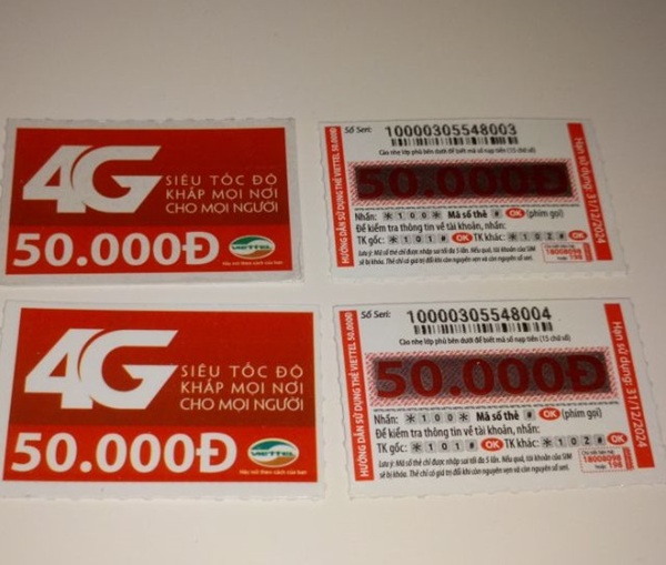 Thẻ Viettel 50k miễn phí - Nhận thẻ miễn phí chưa nạp!