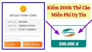 Thẻ cào điện thoại Viettel 200k miễn phí - Tặng thẻ miễn phí mởi nhất 10/2025