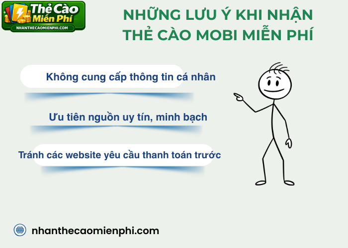 Lưu ý quan trọng khi nhận thẻ cào Mobifone miễn phí