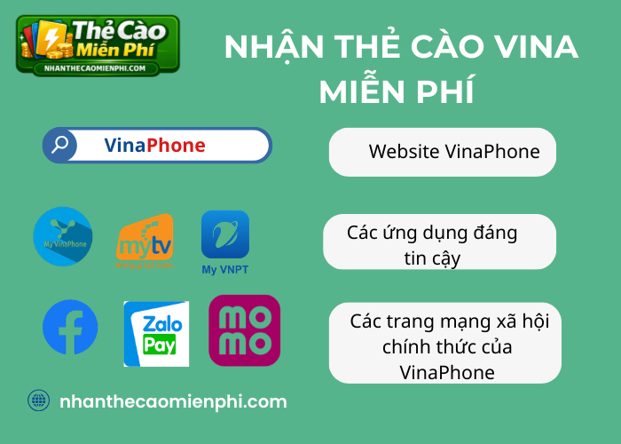 Những nơi nhận thẻ cào Vina miễn phí uy tín 